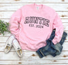 Auntie Est 2025 Sweatshirt, Custom Aunt Sweater, Gift for Aunt, Pregnancy Announcement, Cool Aunt Sweatshirt, Sister Gift, Aunt Mother's Day