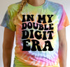 In my double-digit era Shirt for Women and Girls Birthday Tee, Tie Dye Birthday Girl T-shirt Tye Dye Birthday Era, Birthday Gift