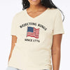 Rejecting Kings Since 1776 Protest Vneck Shirt, Pro Democracy Vneck Shirt, Anti Authoritarianism Shirt, No Kings Shirt, Resist V-Neck Shirt