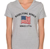 Rejecting Kings Since 1776 Protest Vneck Shirt, Pro Democracy Vneck Shirt, Anti Authoritarianism Shirt, No Kings Shirt, Resist V-Neck Shirt