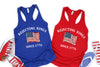 Rejecting Kings Tank Top, No Kings Since 1776 Protest Shirt, Pro Democracy Anti Authoritarianism Shirt, No Kings Tank Top, Gym Top, USA Flag