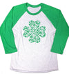Cute St Patrick's Day Shamrock Shirt - Unisex Baseball Raglan - Ireland Party Shirt - Irish Green Shirt - Lucky Shirt -Shamrock shirt