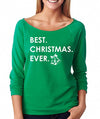 SignatureTshirts Women's Best Christmas Ever Raglan Tee
