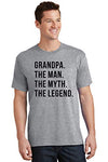 SignatureTshirts Men's T-Shirt Grandpa The Man The Myth The Legend Funny Father's Day Tee