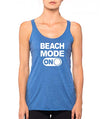 SignatureTshirts Womens Beach Mode on Racerback Tank top