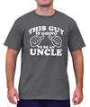 SignatureTshirts Men's This Guy is Going to Be an Uncle Crew Neck Family T-Shirt