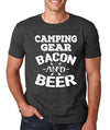 SignatureTshirts Men's Tee, Camping Gear Bacon and Beer- Funny & Cute Apparel - 50% Cotton/50% Poly