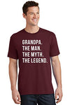 SignatureTshirts Men's T-Shirt Grandpa The Man The Myth The Legend Funny Father's Day Tee