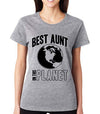 SignatureTshirts Women's Best Aunt on The Planet Cute Family Crew Neck T-Shirt