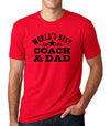 SignatureTshirts Men's World's Best Coach & Dad Cool Family Star Sports T-Shirt