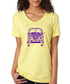 SignatureTshirts Women's 70's Hippy Summer Fashion Flower Bus T-Shirt