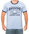 SignatureTshirts Men's This is What an Awesome Dad Looks Like Ringer Father's Day T-Shirt