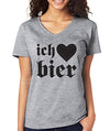 SignatureTshirts Oktoberfest I Love Beer Women's Vneck Tshirt