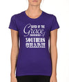 SignatureTshirts Woman's Crew Saved by The Grace of Southern Charm Cute Funny Shirt