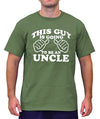 SignatureTshirts Men's This Guy is Going to Be an Uncle Crew Neck Family T-Shirt