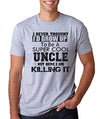 SignatureTshirts Men's Uncle Crewneck Tee Birthday Grey