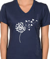 Valnetine's day Gift - Plus Size - Dandelion Heart Shirt - womens V neck t shirt - dandelion tshirt  - nature shirt - Boho flower shirt