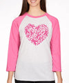 Pink Ribbon Heart, Breast Cancer Shirt, October Pink Ribbon Shirt, Support Breast Cancer Survivor, Breast Cancer Walk, Marathon t shirt
