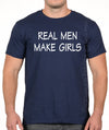 Real Men Make Girls T Shirt- Girl Dad, New Dad, Pregnancy, gender announcement, gift for dad, gift for husband, Tee, shirt, Blue, Pink