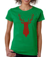 Cute Deer Snowflake Shirt - Womens Christmas Shirt - Funny Christmas shirt antlers Reindeer tee Merry Christmas family gift Snowflake white