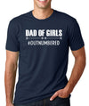 Fathers Day Gift Dad of Girls Outnumbered Men's T Shirt, Husband tee, Best Dad ever, Dad of girls, Gift For dad, Cool dad, Funny Dad gifts