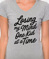 Losing my Mind One Kid at a Time T Shirt Womens Unisex Shirt Christmas Gift for Baby Mom Funny Cute Wife Gift Mother Best Mom Tshirt Kids
