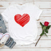 Valentines Pink Heart T-Shirt, Unisex Scribble Heart Shirt, Valentines Tshirt, Valentines Day Shirt, Love Shirt, Cute Valentines Shirt Women