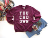Touchdown Sweater - Football Game Sweatshirt - Girlfriend Sweatshirt - Football Sunday Shirt- Unisex Sweatshirt - Sundays Football Touchdown