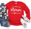 The More the Merrier, Christmas Pregnancy Announcement Shirt, Custom Christmas Shirt, Christmas Pregnancy Reveal,  Unisex Long sleeve Shirt
