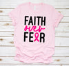 Breast Cancer Shirt, Faith Over Fear Shirt, Breast Cancer Awareness Tshirts, Breast Cancer Gifts, Hope shirt, Fighting Cancer