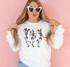 Skeleton Valentines Sweatshirt, Valentine Sweater, Valentines Day Sweatshirt, Valentines Gift, Happy Valentines Day, Womens Sweater