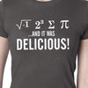 Funny Math shirt I Ate Some Pie and it was DELICIOUS Eight Sum Pi Math  Womens T-Shirt tshirt shirt ladies Pi Day gift S, M, L, XL, 2XL