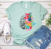 Wildflower Brain Shirt, Floral Brain Shirt, Mental Shirt,Awareness Shirt,Wildflower Shirt, Brain Shirt,Floral Shirt,Health Shirt, Wildflower