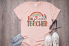 First Grade Teacher T-Shirt, Teach Love Inspire Shirt, Back To School Shirt, First Grade Rainbow Teacher Shirts, Teacher Appreciation Shirt