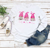 Faith Love Hope Shirt, Pink Gnomes, Breast Cancer Shirt, Pink Ribbon Shirt, Breast Cancer Survivor Unisex Long sleeve Shirt