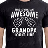 Fathers Day Gift for Grandpa tshirt Shirt AWESOME GRANDPA t-shirt shirt