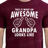 This Is What An Awesome Grandpa Looks Like T Shirt tshirt shirt Christmas Gift new grandpa baby announcement grandparents day proud grandpa