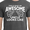 Uncle Shirt AWESOME UNCLE t shirt tshirt This is What an Awesome Uncle Looks Like gift for New Uncle Gift Ideas