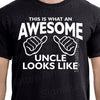 THIS is What An AWESOME UNCLE Looks Like T-Shirt T Shirt Tees Mens Gift Present New Uncle Pregnancy World's Best Uncle Ever