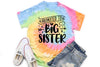 Promoted to Big Sister TIE DYE Shirt, Tie Dye Retro Big Sister Announcement Shirt, Future Big Sister, Rainbow shirt for sister to be