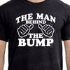 Expecting Dad Shirt-The Man Behind The Bump T Shirt-Men's shirt, New Dad, Baby Shower Shirt, Expecting Dad, tshirt, Pregnancy Announcement.