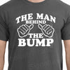 Expecting Dad Shirt-The Man Behind The Bump T Shirt-Men's shirt, New Dad, Baby Shower Shirt, Expecting Dad, tshirt, Pregnancy Announcement.