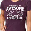 Funny Christmas Gift Aunt Shirt Auntie Gift Pregnancy Birth Announcement Baby Shower Baby Gift This is What An Awesome Aunt Looks Like shirt