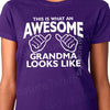 AWESOME Grandma TShirt Shirt - Gifts for New Grandma - This is What an Awesome Grandma Looks Like - New Grandparent Gifts