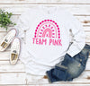 Team Pink Shirt, Cancer Survivor Shirt, Cancer Warrior Shirt, Breast Cancer Shirt, Cancer Awareness Tee, Rainbow Unisex Long sleeve Shirt
