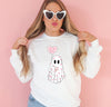 Be My Boo Sweatshirt, Valentines Day Sweatshirt for Women, Cute Valentine Day Shirt, Valentine's Day Gift, Ghost Sweater, Trendy Sweatshirt