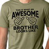 Awesome Brother Shirt Funny Mens T Shirt gift for brother Birthday gift matching Christmas gift sister cool humor tee siblings gift tshirt