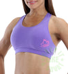 Drop It Like A Squat ® Violet Womens Sports Bra Motivational Workout Fitness bra Gym Top