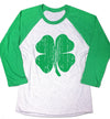 St Patrick's Day Lucky Shamrock Shirt. Ireland Pub Drinking Shirt. Irish Drinking Shirt. Lucky Shirt. Three Quarter Sleeve Baseball Raglan.