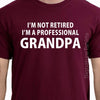 Grandpa Gift I'm Not Retired I'm A Professional Grandpa Shirt Fathers Day Gift Awesome Grandpa T-shirt Retired Grandpa Gift Funny Shirt